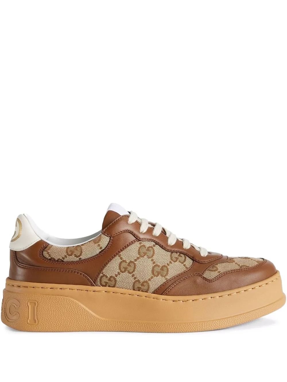 Gucci GG embossed low-top sneakers in black